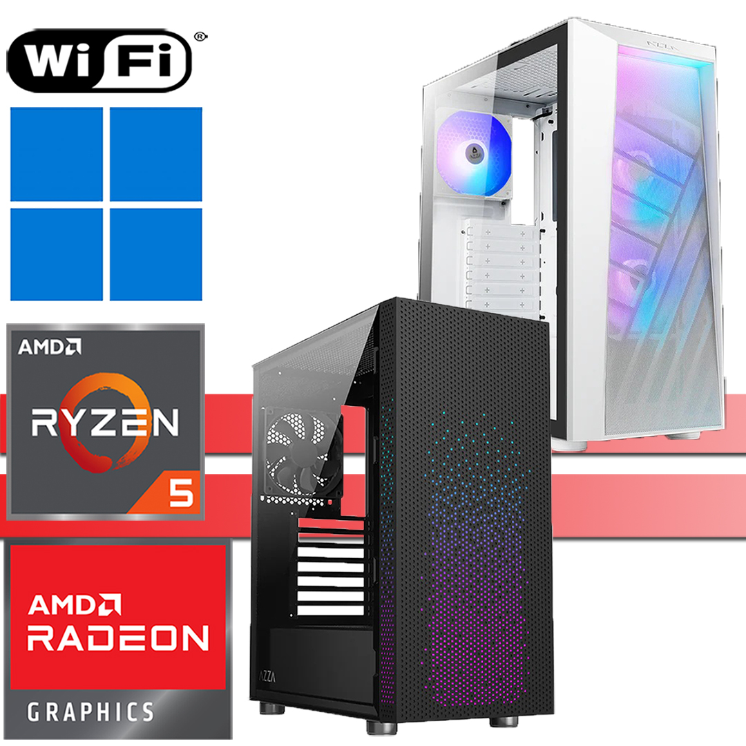 X-Gaming PC | AMD Ryzen 5 5600G | bis 64GB RAM DDR4 | bis 2TB SSD NVMe | bis 4TB HDD | Celesta |  WiFi | Windows 11 Pro