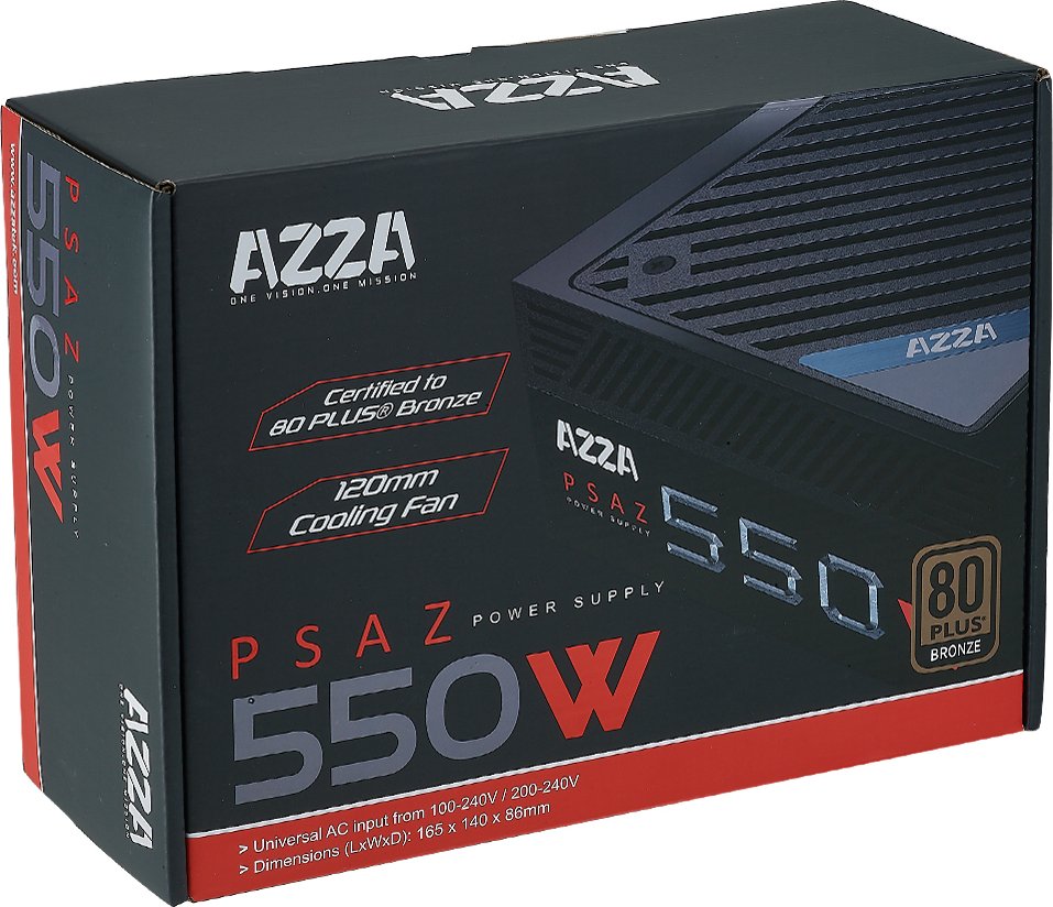 AZZA PSAZ New 550W ATX / 80 PLUS Bronze