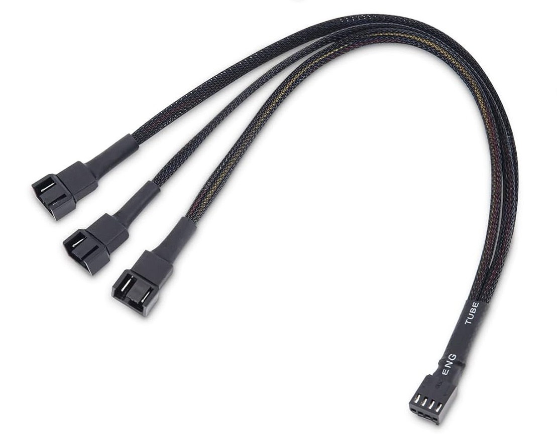 4pin PWM Lüfter Y-Kabel, 3fach