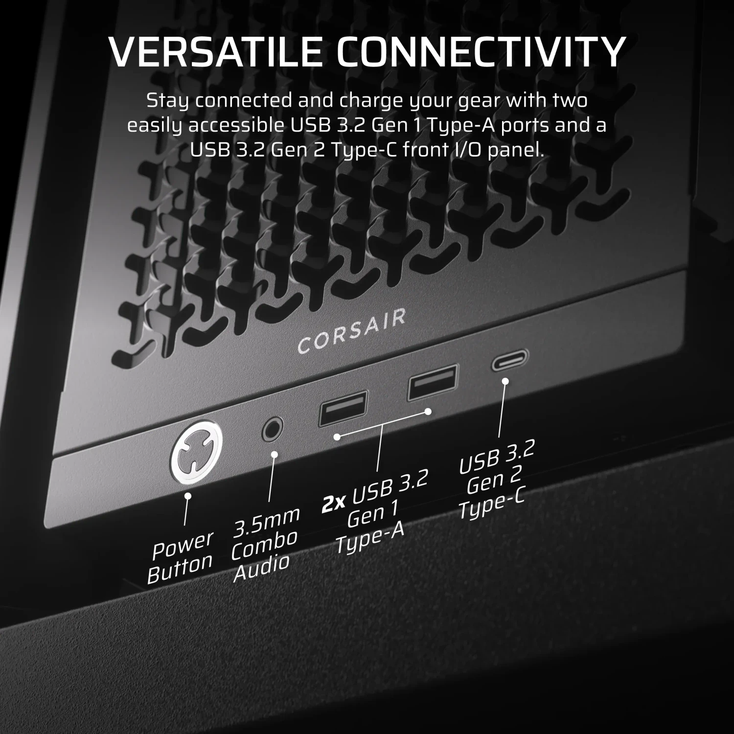 Corsair Frame 4000D, schwarz, Glasfenster