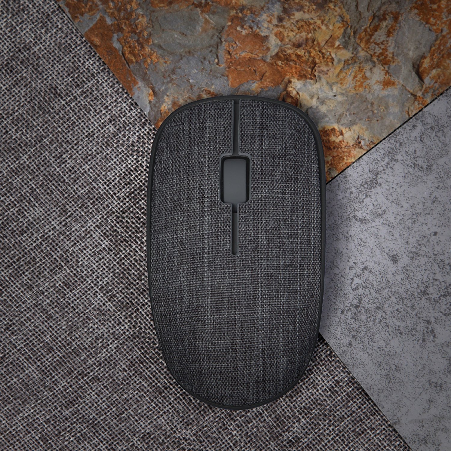 Rapoo 3510 Plus Wireless Optical Mouse schwarz Stoff