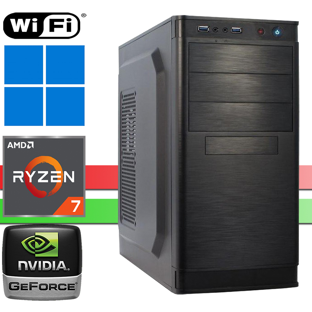 X-Business PC│AMD Ryzen 7 5700X│64GB RAM DDR4│2000GB SSD NVMe│4000GB HDD│Nvidia GT730│IT-5905│WiFi│Windows 11 Pro