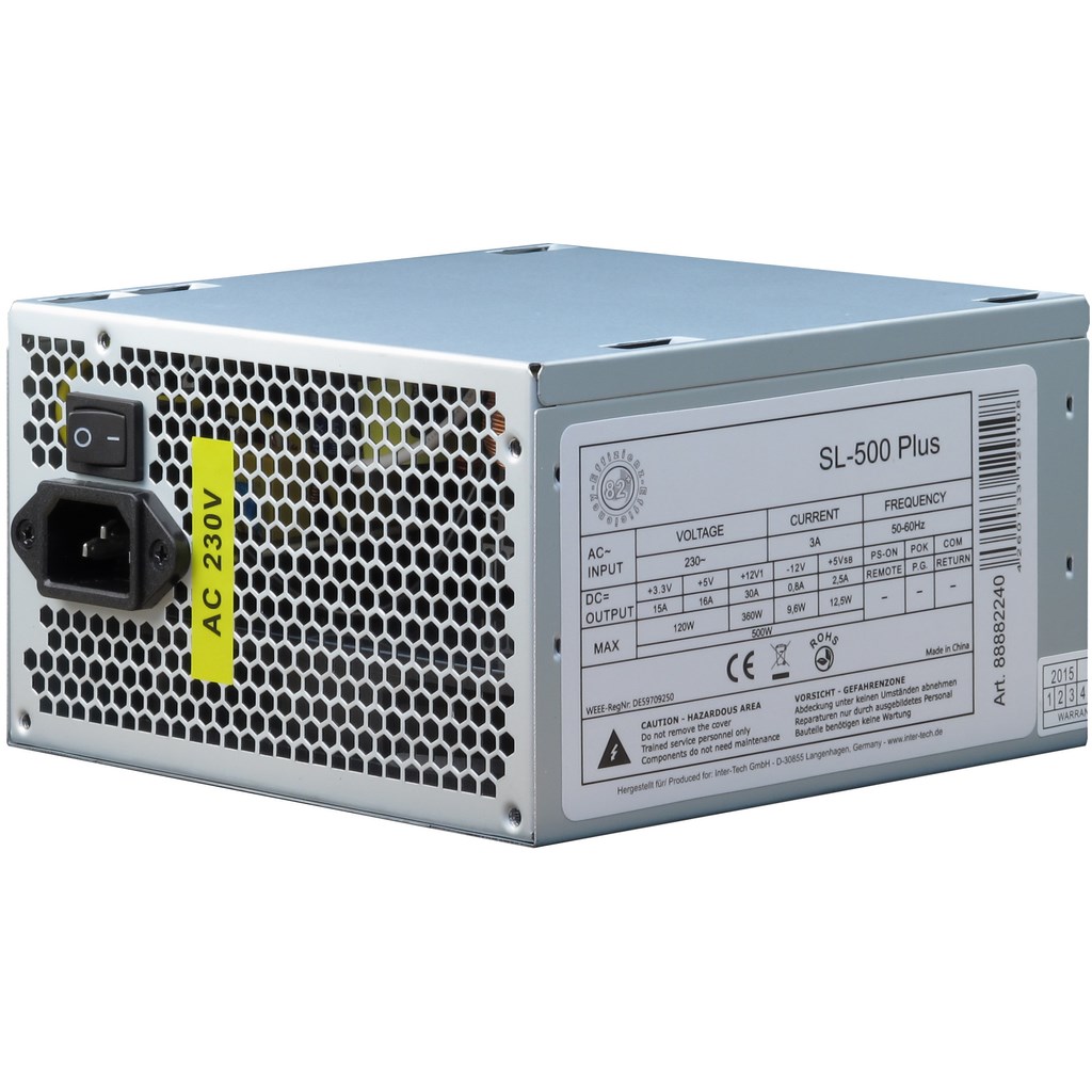 500W Inter-Tech SL-500 Plus, ATX 2.4