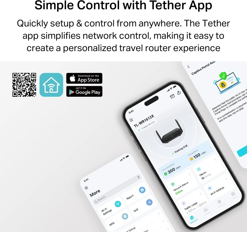 TP-Link Roam TL-WR1512X AX1500 Wi-Fi 6 Reiserouter – Schnelles WLAN für unterwegs