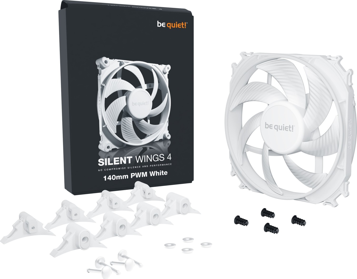 140mm be quiet! Silent Wings 4 PWM White - BL116
