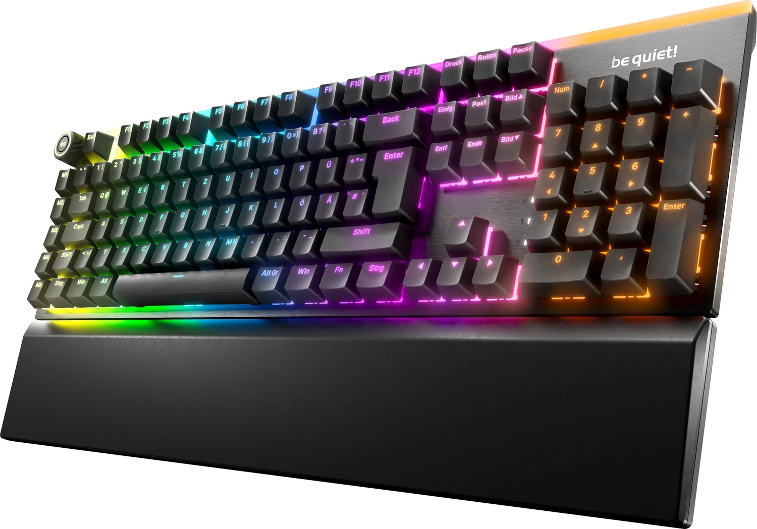 be quiet! Light Mount Silent Linear, Gaming-Tastatur schwarz, DE-Layout