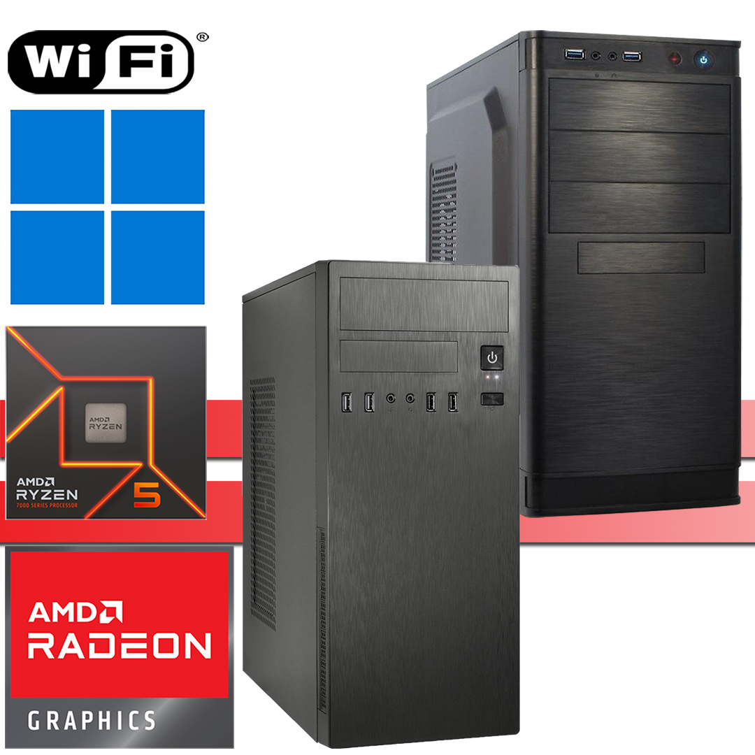 X-Power PC│AMD Ryzen 5 7600X│bis 64GB RAM DDR5│bis 2TB NVMe SSD│bis 4TB HDD│IT-2812│WiFi│Windows 11 Pro