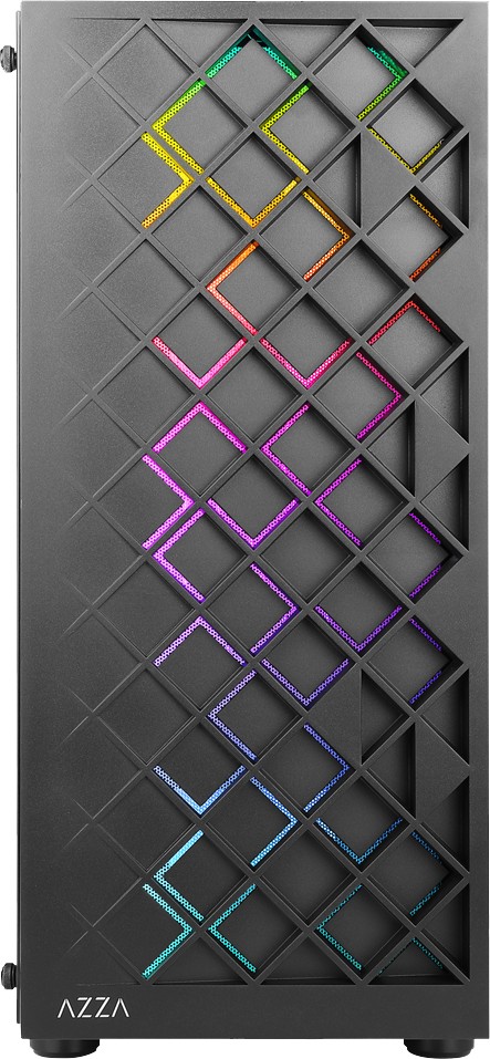 AZZA Spectra Black, schwarz, Glasfenster