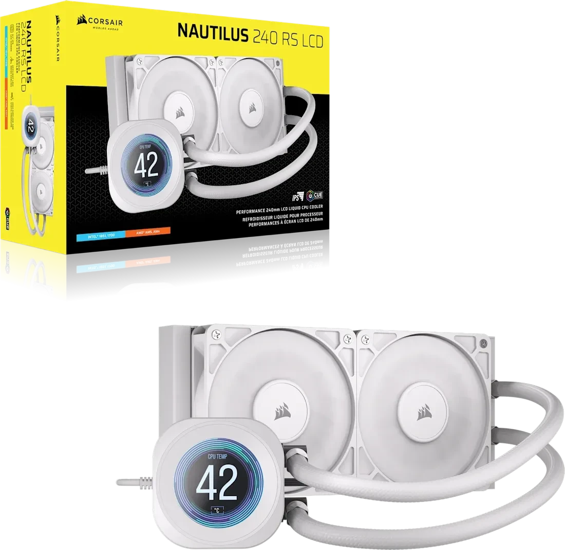 Corsair Nautilus 240 RS LCD, weiß