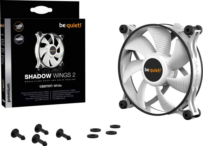 120mm be quiet! Shadow Wings 2 white - BL088