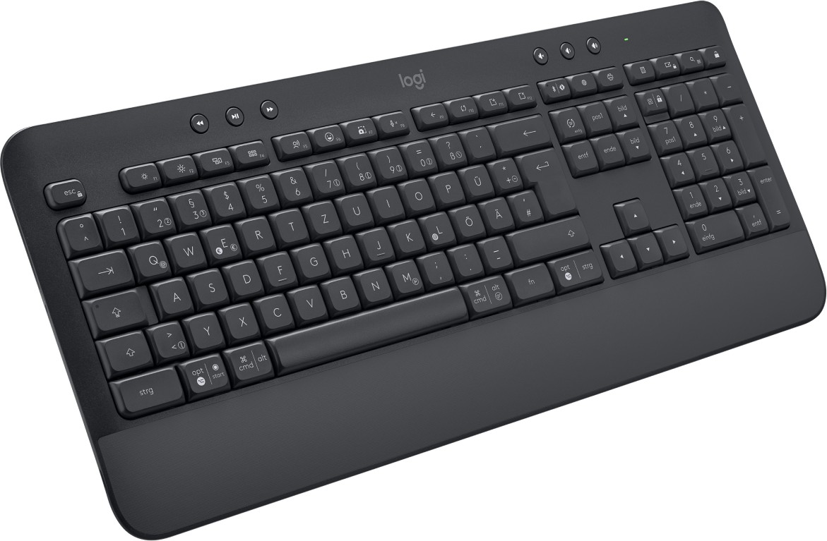 Logitech Signature K650 Comfort, Graphite, Logi Bolt, USB/Bluetooth, DE Logitech Signature K650 Comfort, Graphite, Logi Bolt, USB/Bluetooth, DE