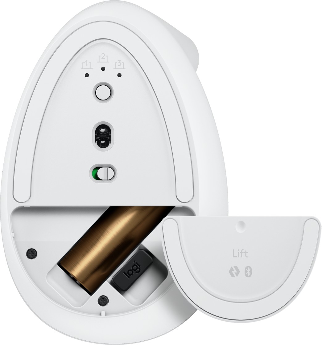 LOGITECH Lift Vertikale Ergonomische Maus, Rose, Logi Bolt, USB/Bluetooth