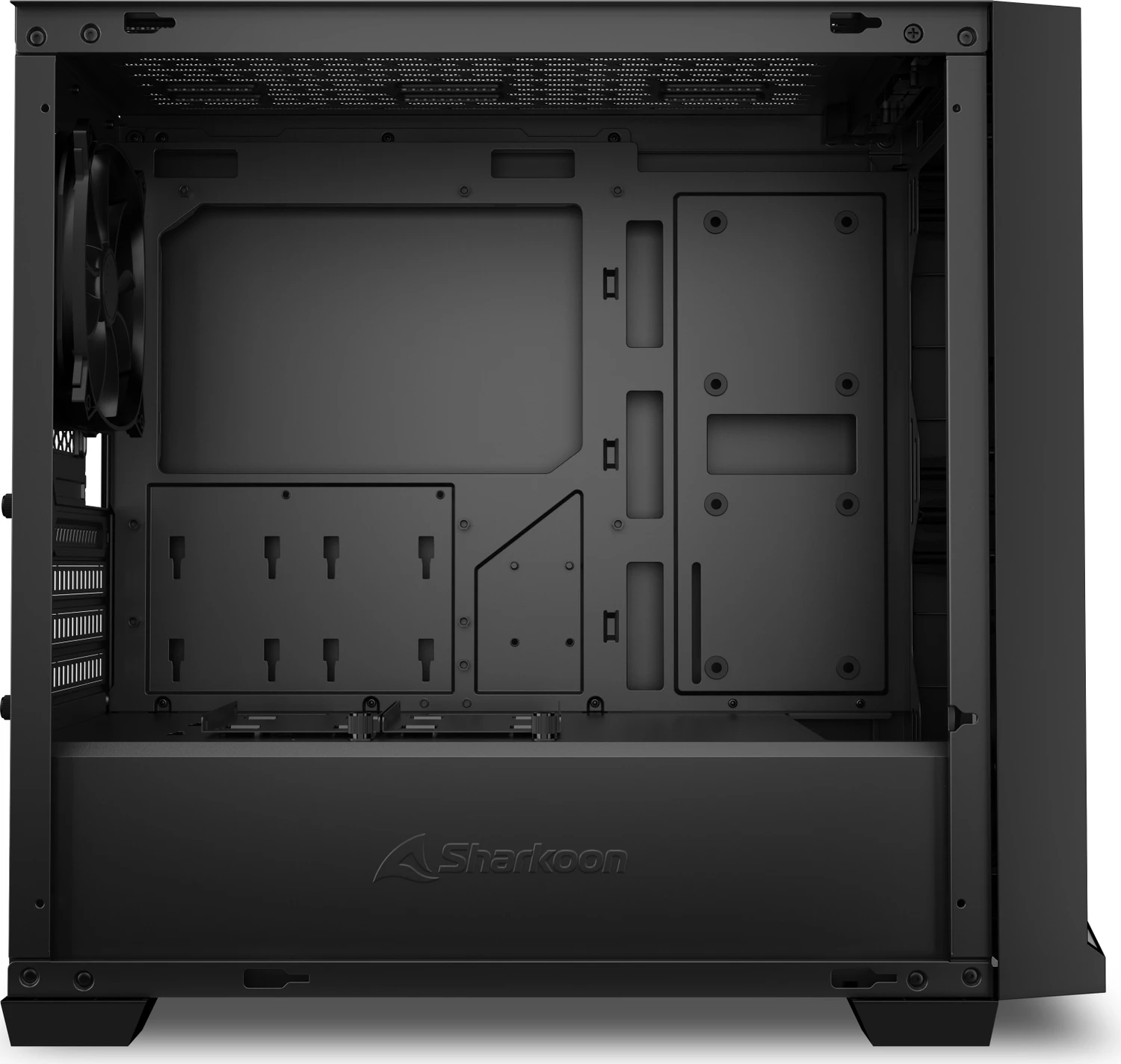 Sharkoon J1000 ARGB │ Mini-Tower Gehäuse │ Tempered Glass │ ARGB │ Schwarz