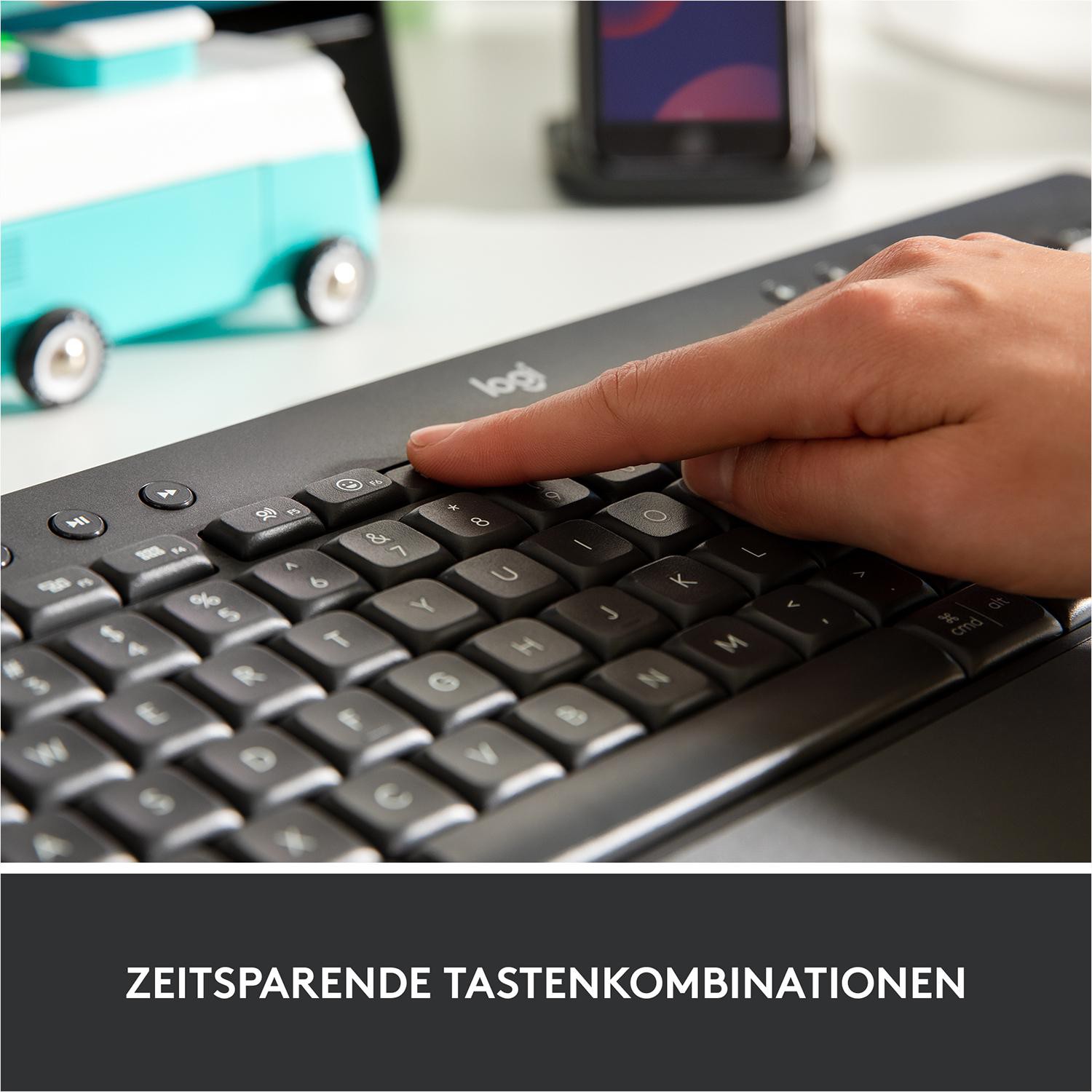 Logitech Signature K650 Comfort, Graphite, Logi Bolt, USB/Bluetooth, DE Logitech Signature K650 Comfort, Graphite, Logi Bolt, USB/Bluetooth, DE