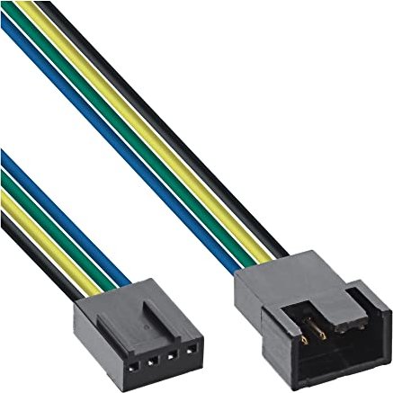 InLine Lüfterkabel Verlängerung 4-Pin PWM Stecker, 70cm
