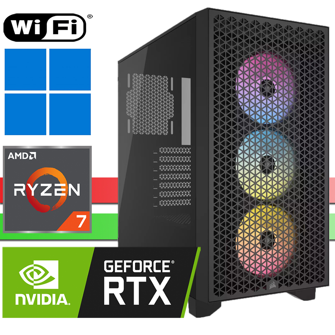 X-Performance PC | AMD Ryzen 7 9800X3D | RTX5070 | 64GB RAM DDR5 | 2000GB SSD NVMe | 4000GB HDD | WiFi | Corsair 3000D white | Windows 11 Pro