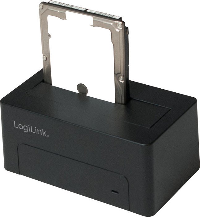 LogiLink Quickport HDD Docking Station SATA schwarz, USB-B 3.0