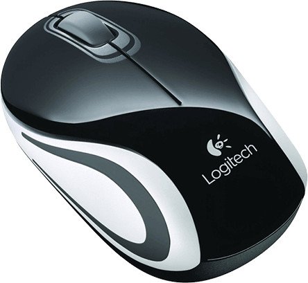 Logitech M187 Wireless Mini Mouse Black Glamour