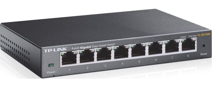 TP-Link TL-SG100 Desktop Gigabit Easy Smart Switch, 8x RJ-45 - TL-SG108E