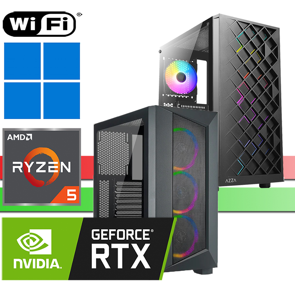 X-Gaming PC | AMD Ryzen 5 5500 | bis 64GB RAM DDR4 | bis 2TB SSD NVMe | bis 4TB HDD | WiFi | Windows 11 Pro