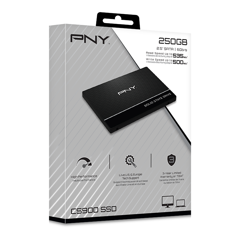 250 GB PNY CS900 SSD – 2,5 Zoll, SATA III