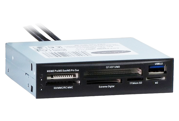 Inter-Tech Nitrox CI-01 Multi-Slot-Cardreader, USB 3.0 19-Pin Stecksockel [Stecker]