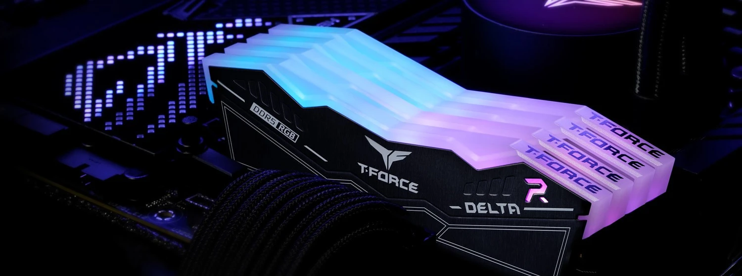 TeamGroup T-Force DELTA RGB weiß UDIMM 32GB Kit, DDR5-6000